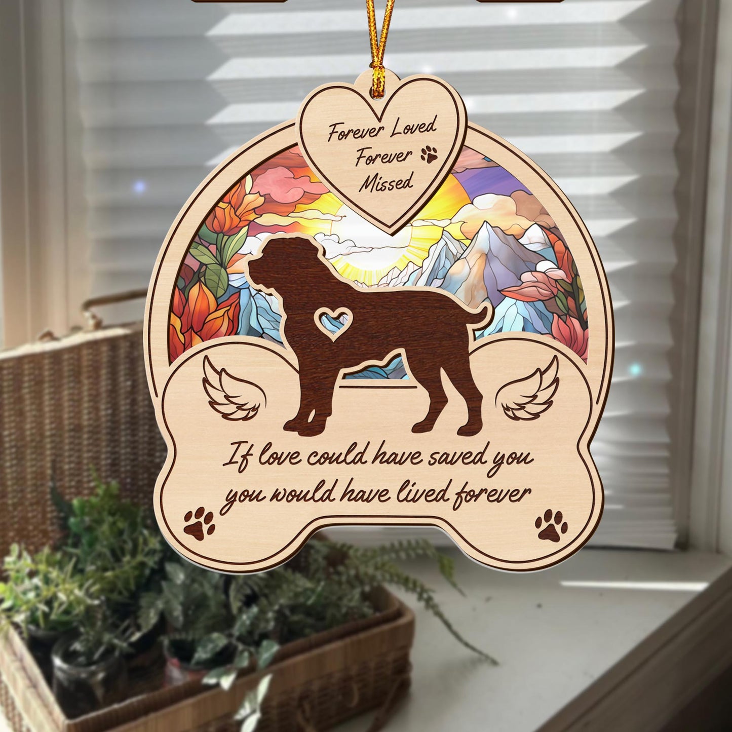 rottweiler 2 Layered Mix Ornament, Dogs Ornament, Christmas Tree Hanging, Home Decorations EPHG-51546