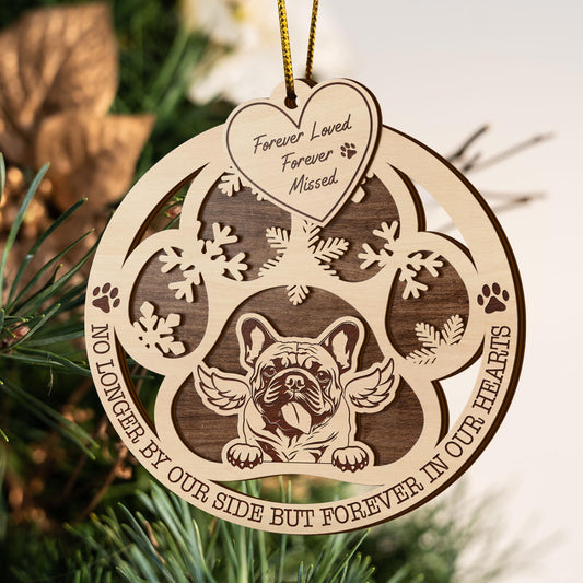 Frendbulldog 2 Layered Piece Wooden Ornament, Dogs Ornament, Dog Lovers Gifts EPHG-51547