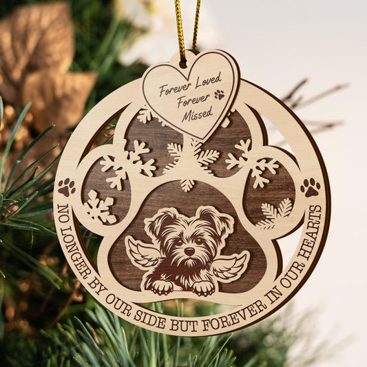 Yorkshire 2 Layered Piece Wooden Ornament, Dogs Ornament, Dog Lovers Gifts EPHG-51547