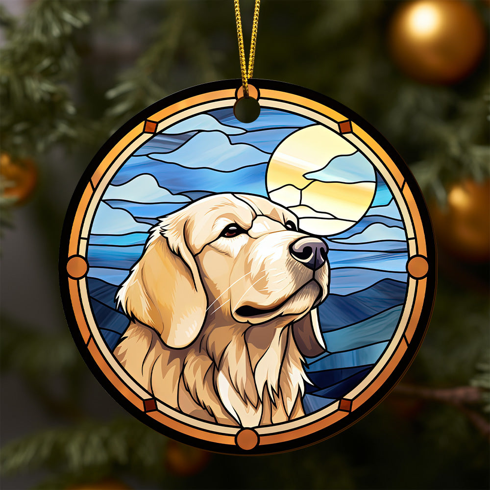 Golden Retriever Wooden Ornaments 2 Sides, Golden Retriever Ornaments For Christmas Tree, Christmas Tree Hanging, Christmas Tree Ornaments, Christmas Decorations EPHG-52482