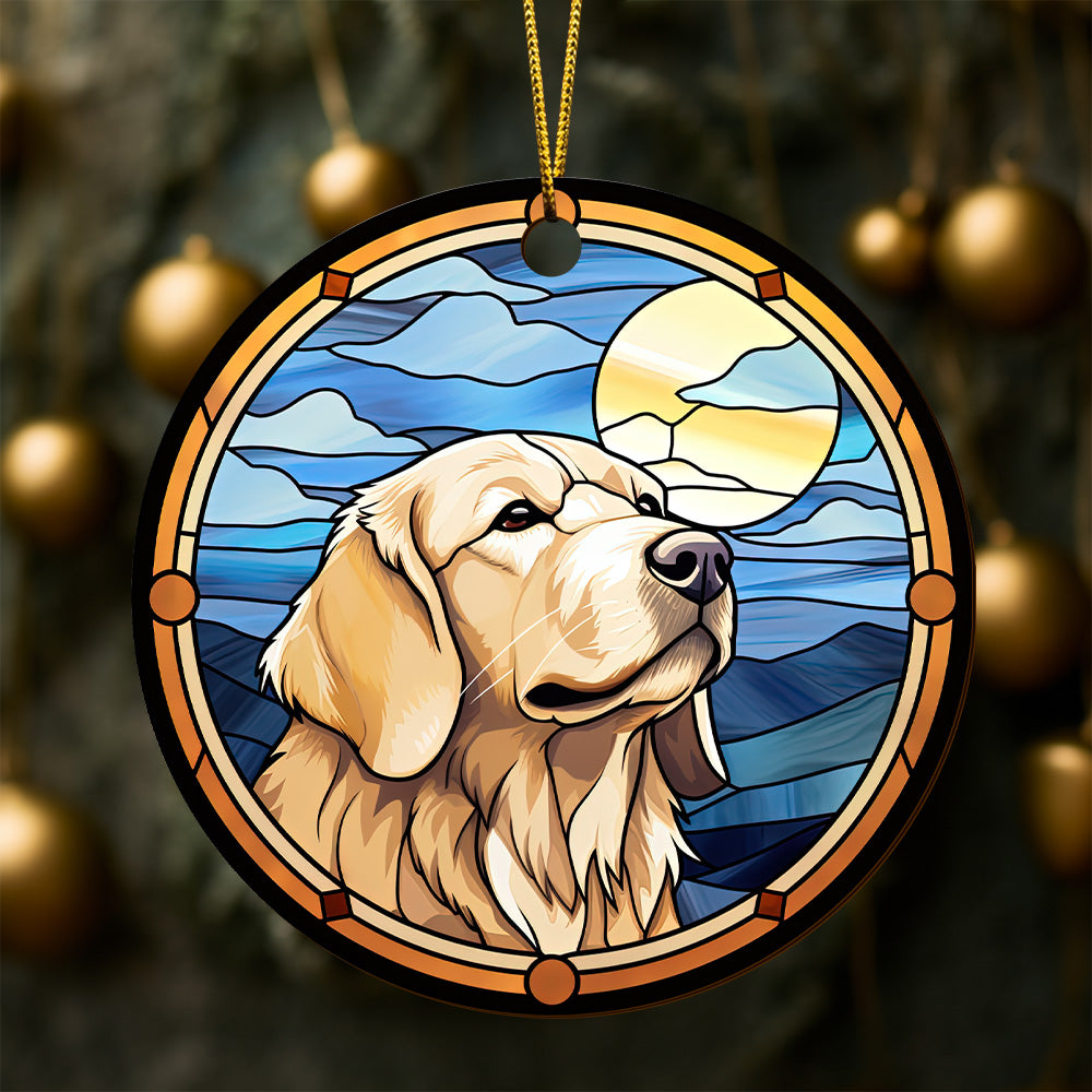 Golden Retriever Wooden Ornaments 2 Sides, Golden Retriever Ornaments For Christmas Tree, Christmas Tree Hanging, Christmas Tree Ornaments, Christmas Decorations EPHG-52482