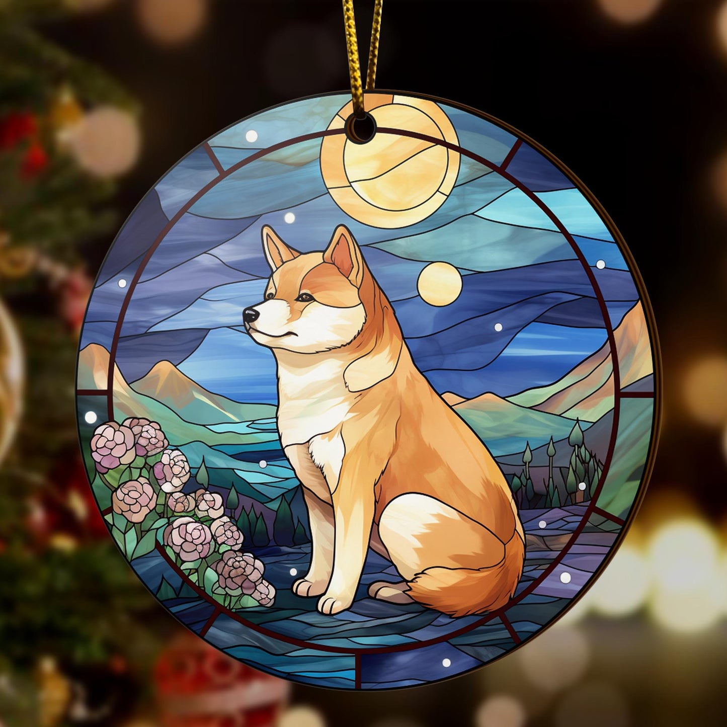 Shiba Shiba Inu Christmas Wooden Ornament 2 Sides, Shiba Inu Christmas Ornament, Christmas Tree Hanging, Christmas Decorations EPHG-52484