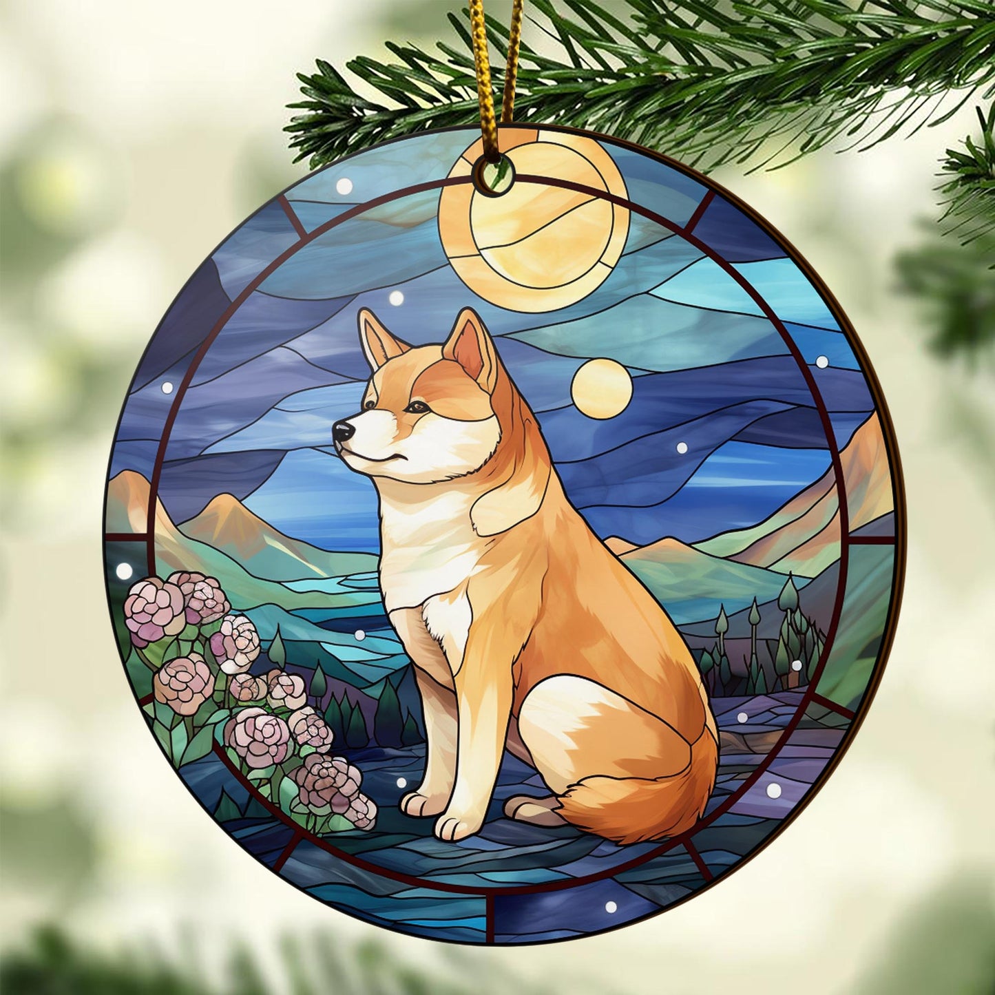 Shiba Shiba Inu Christmas Wooden Ornament 2 Sides, Shiba Inu Christmas Ornament, Christmas Tree Hanging, Christmas Decorations EPHG-52484