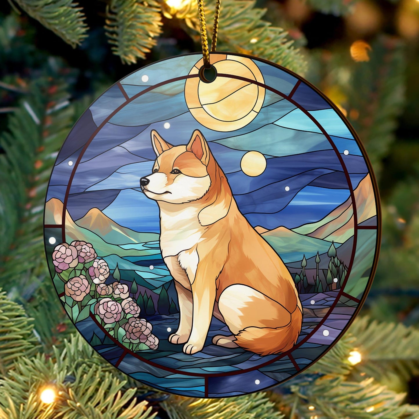 Shiba Shiba Inu Christmas Wooden Ornament 2 Sides, Shiba Inu Christmas Ornament, Christmas Tree Hanging, Christmas Decorations EPHG-52484