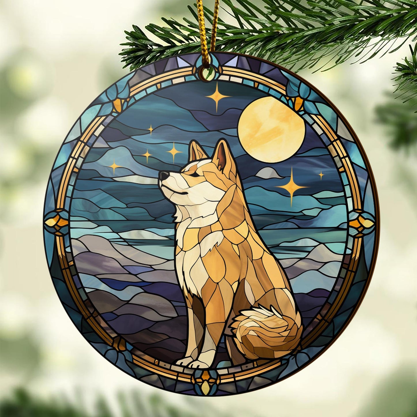 Shiba Shiba Inu Christmas Wooden Ornament 2 Sides, Shiba Inu Christmas Ornament, Christmas Tree Hanging, Christmas Decorations EPHG-52484