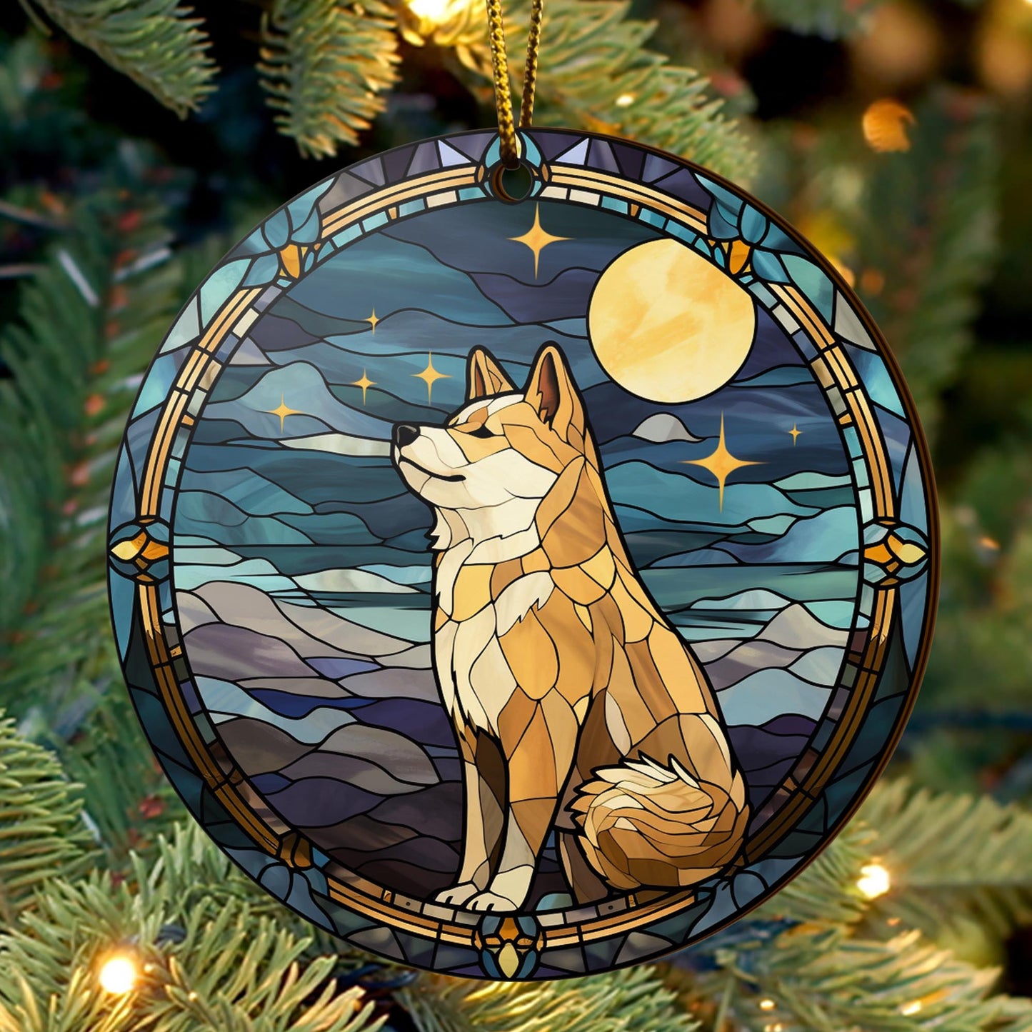 Shiba Shiba Inu Christmas Wooden Ornament 2 Sides, Shiba Inu Christmas Ornament, Christmas Tree Hanging, Christmas Decorations EPHG-52484