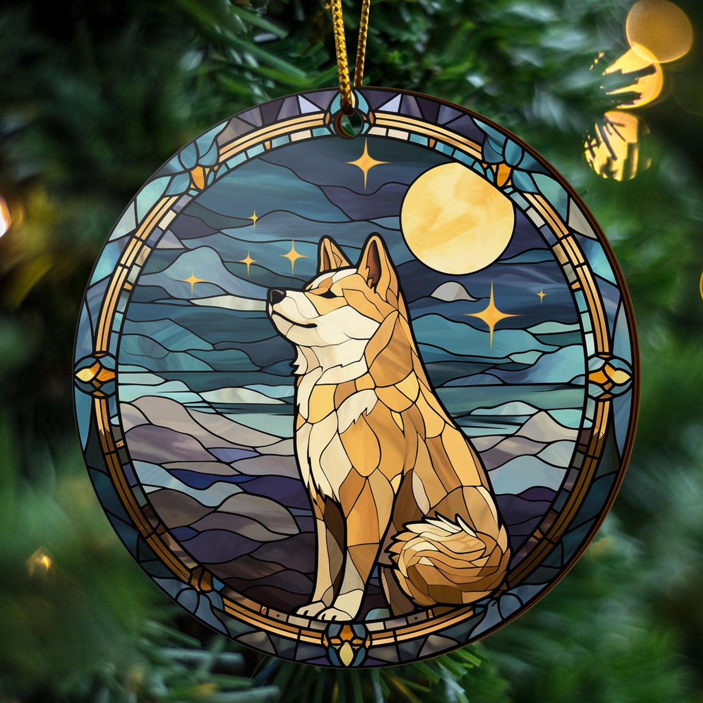 Shiba Shiba Inu Christmas Wooden Ornament 2 Sides, Shiba Inu Christmas Ornament, Christmas Tree Hanging, Christmas Decorations EPHG-52484