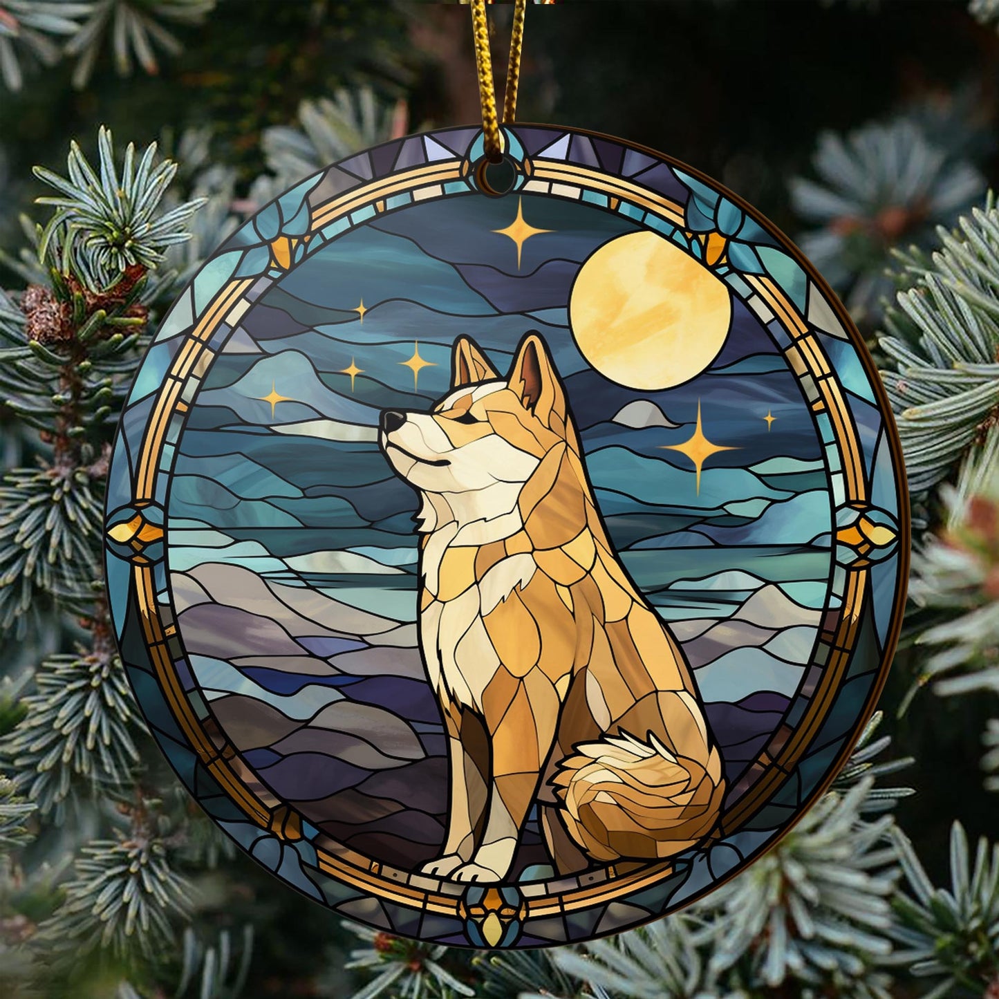 Shiba Shiba Inu Christmas Wooden Ornament 2 Sides, Shiba Inu Christmas Ornament, Christmas Tree Hanging, Christmas Decorations EPHG-52484