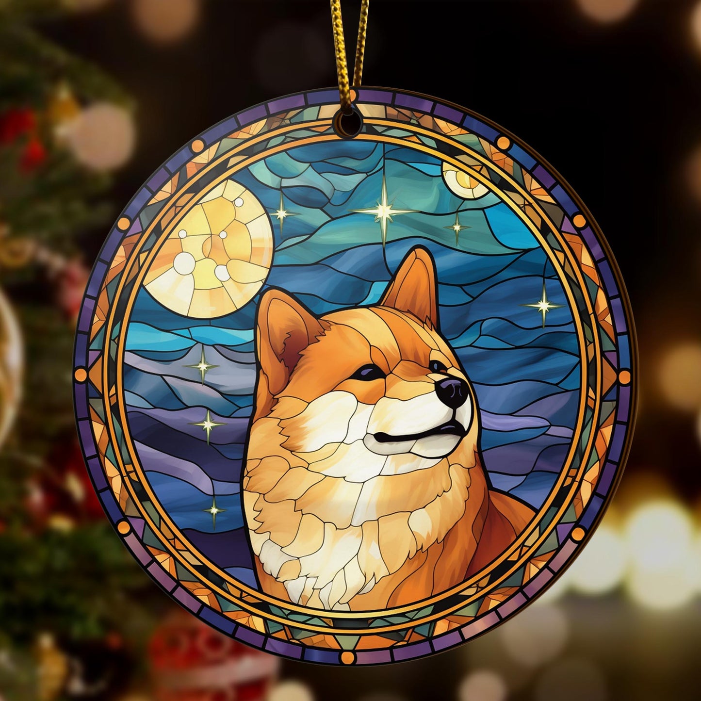 Shiba Shiba Inu Christmas Wooden Ornament 2 Sides, Shiba Inu Christmas Ornament, Christmas Tree Hanging, Christmas Decorations EPHG-52484