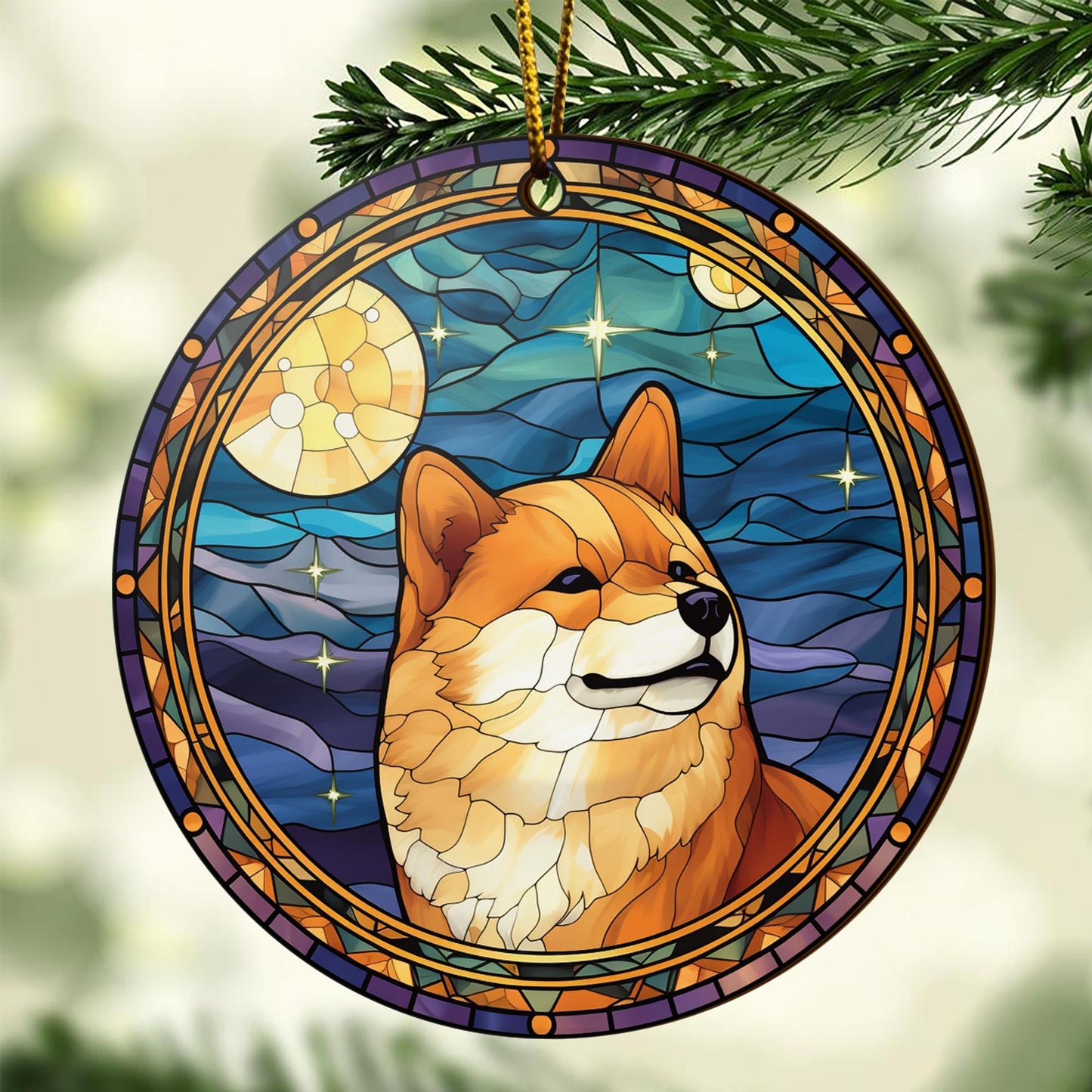 Shiba Shiba Inu Christmas Wooden Ornament 2 Sides, Shiba Inu Christmas Ornament, Christmas Tree Hanging, Christmas Decorations EPHG-52484