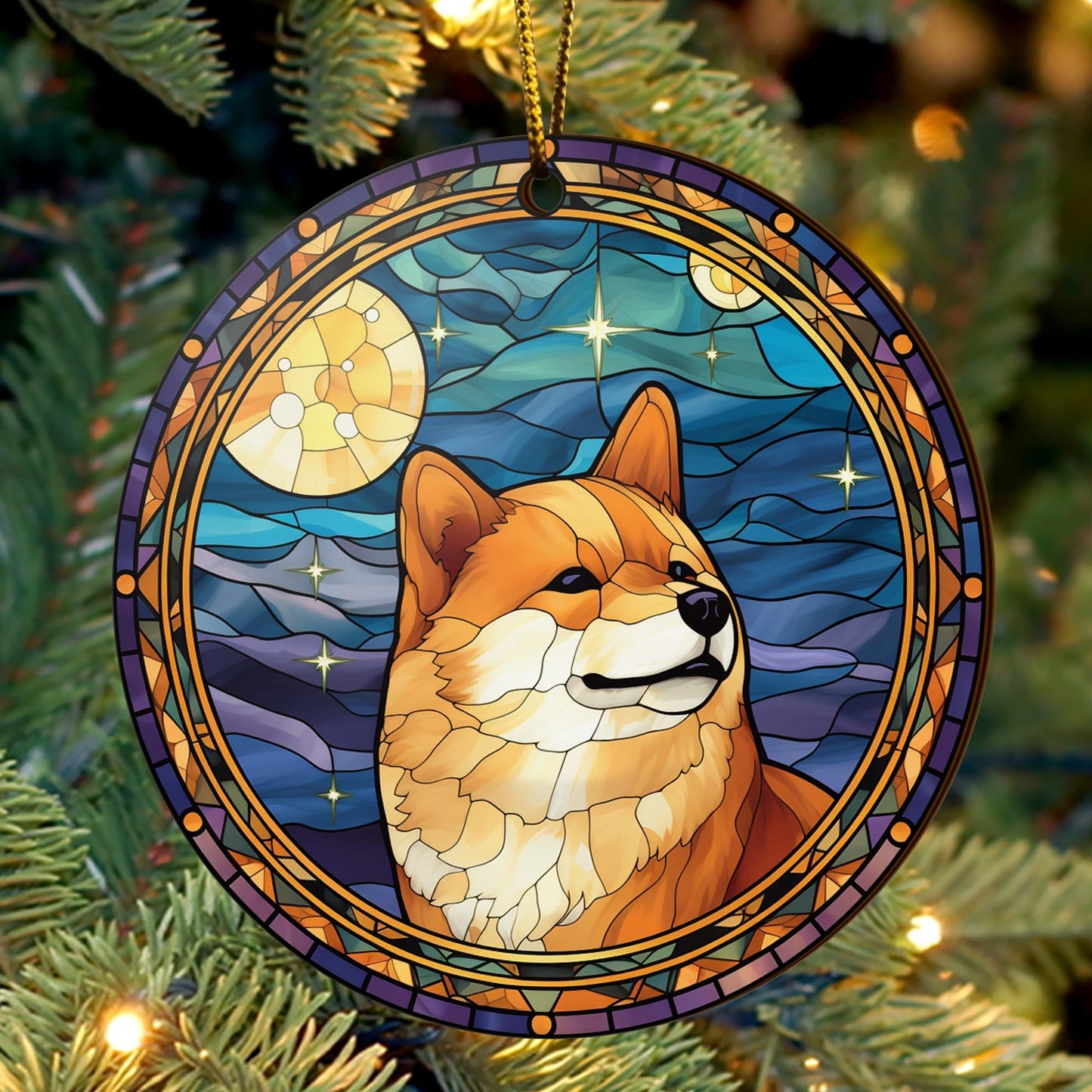 Shiba Shiba Inu Christmas Wooden Ornament 2 Sides, Shiba Inu Christmas Ornament, Christmas Tree Hanging, Christmas Decorations EPHG-52484