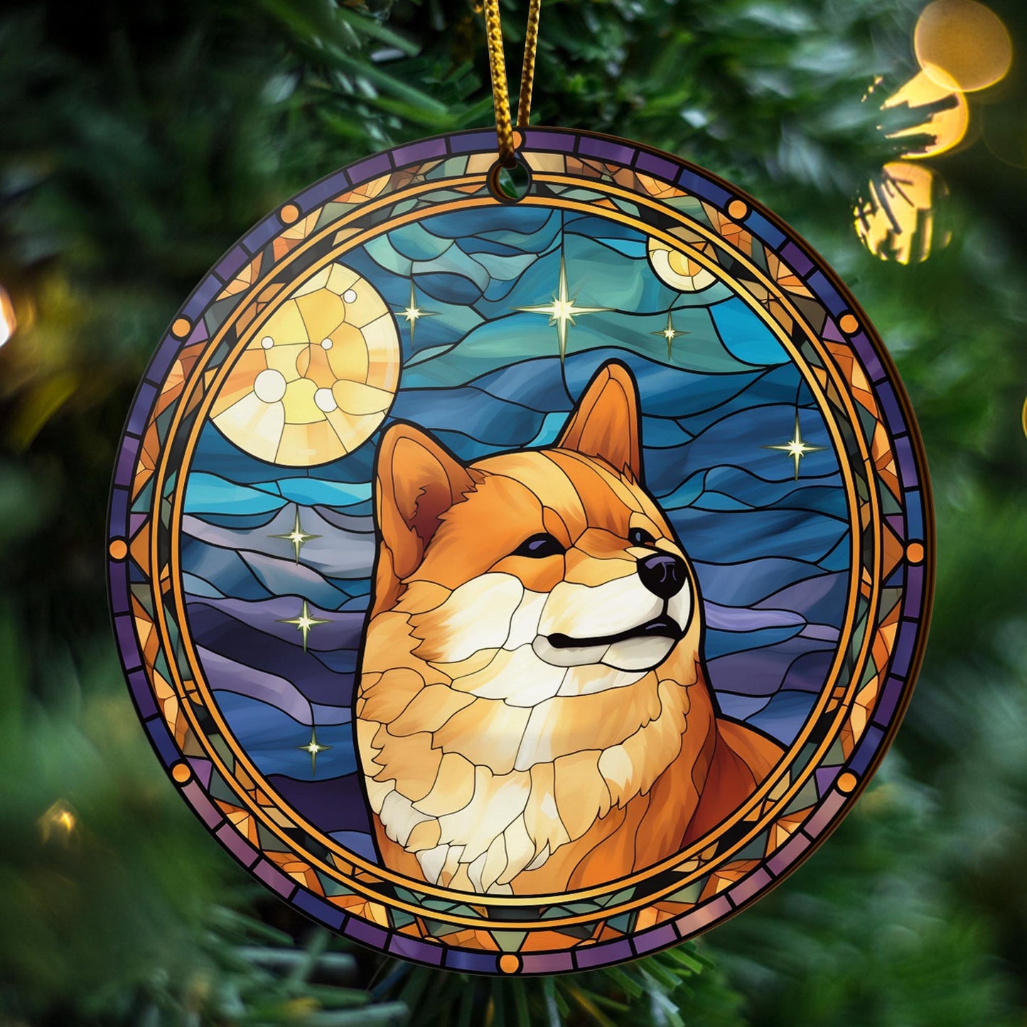 Shiba Shiba Inu Christmas Wooden Ornament 2 Sides, Shiba Inu Christmas Ornament, Christmas Tree Hanging, Christmas Decorations EPHG-52484