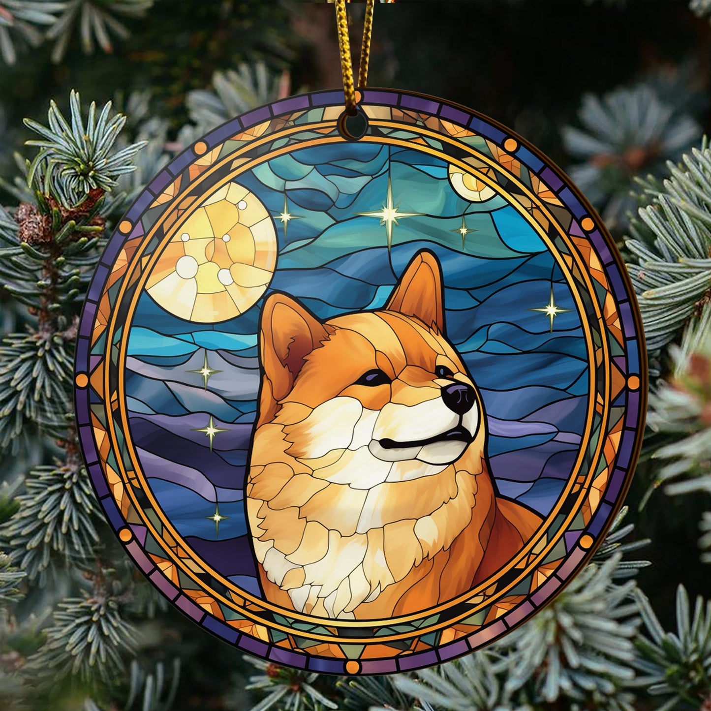 Shiba Shiba Inu Christmas Wooden Ornament 2 Sides, Shiba Inu Christmas Ornament, Christmas Tree Hanging, Christmas Decorations EPHG-52484