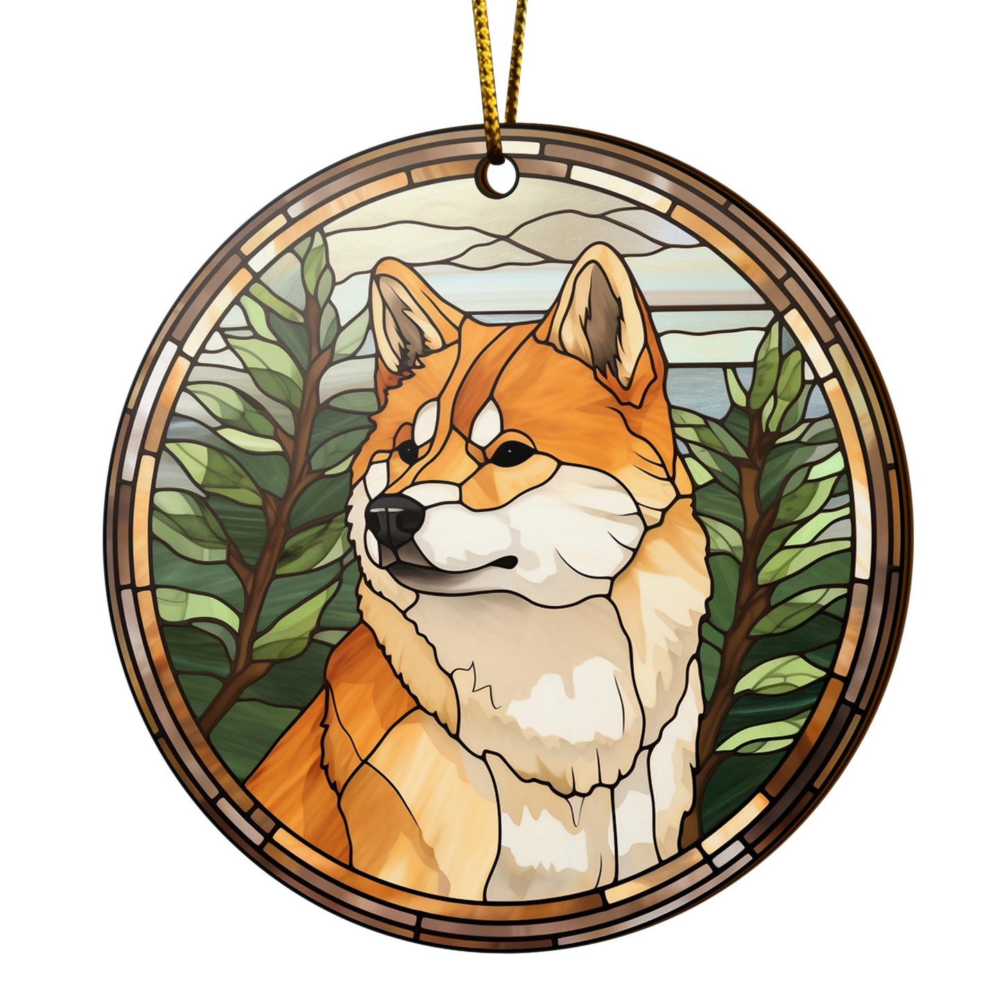 Shiba Shiba Inu Christmas Wooden Ornament 2 Sides, Shiba Inu Christmas Ornament, Christmas Tree Hanging, Christmas Decorations EPHG-52484