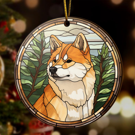 Shiba Shiba Inu Christmas Wooden Ornament 2 Sides, Shiba Inu Christmas Ornament, Christmas Tree Hanging, Christmas Decorations EPHG-52484