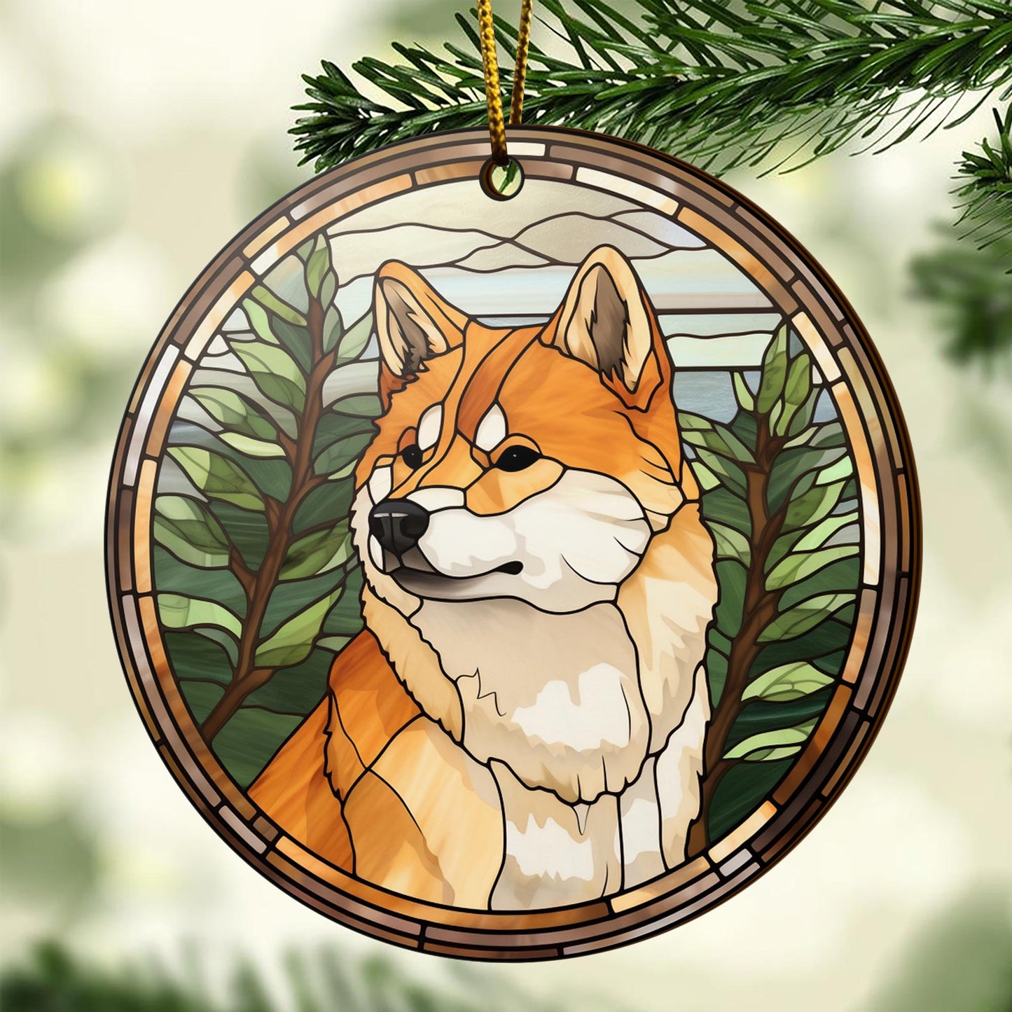 Shiba Shiba Inu Christmas Wooden Ornament 2 Sides, Shiba Inu Christmas Ornament, Christmas Tree Hanging, Christmas Decorations EPHG-52484