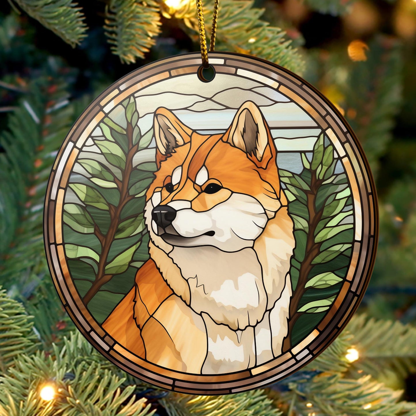 Shiba Shiba Inu Christmas Wooden Ornament 2 Sides, Shiba Inu Christmas Ornament, Christmas Tree Hanging, Christmas Decorations EPHG-52484