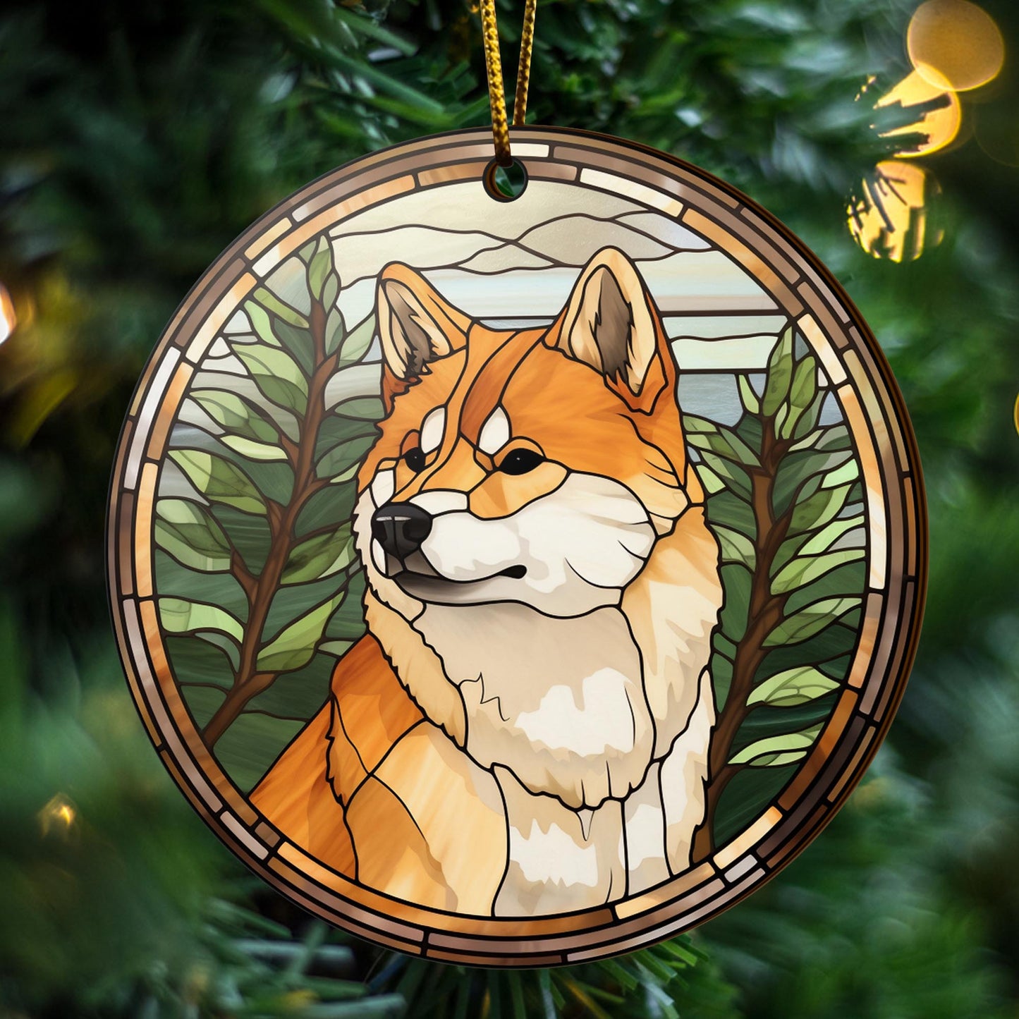 Shiba Shiba Inu Christmas Wooden Ornament 2 Sides, Shiba Inu Christmas Ornament, Christmas Tree Hanging, Christmas Decorations EPHG-52484