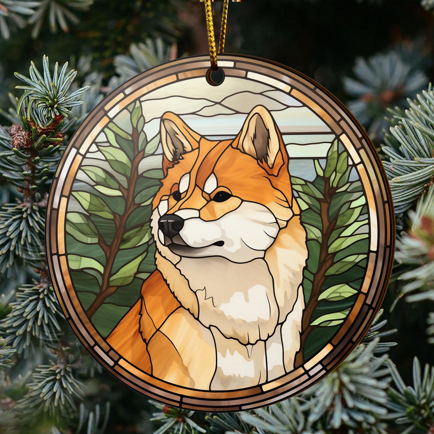 Shiba Shiba Inu Christmas Wooden Ornament 2 Sides, Shiba Inu Christmas Ornament, Christmas Tree Hanging, Christmas Decorations EPHG-52484