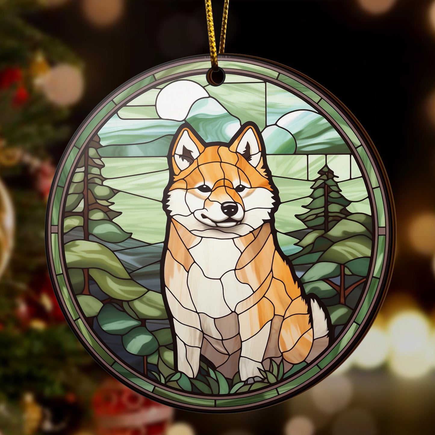 Shiba Shiba Inu Christmas Wooden Ornament 2 Sides, Shiba Inu Christmas Ornament, Christmas Tree Hanging, Christmas Decorations EPHG-52484