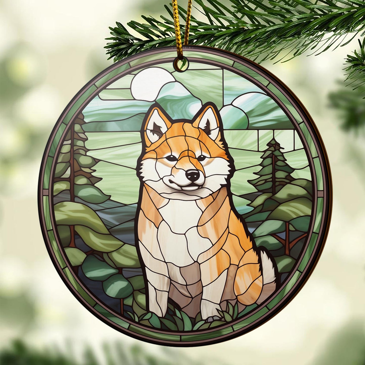 Shiba Shiba Inu Christmas Wooden Ornament 2 Sides, Shiba Inu Christmas Ornament, Christmas Tree Hanging, Christmas Decorations EPHG-52484