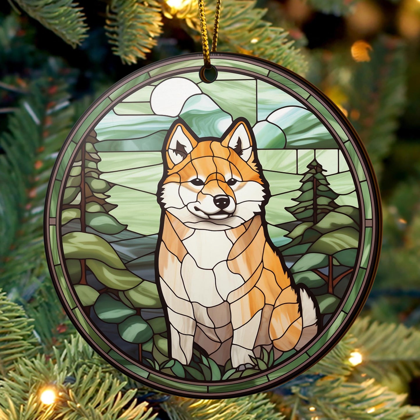 Shiba Shiba Inu Christmas Wooden Ornament 2 Sides, Shiba Inu Christmas Ornament, Christmas Tree Hanging, Christmas Decorations EPHG-52484