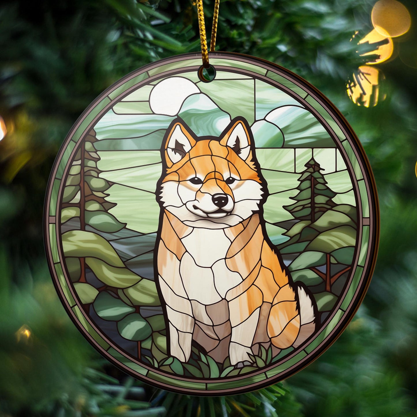 Shiba Shiba Inu Christmas Wooden Ornament 2 Sides, Shiba Inu Christmas Ornament, Christmas Tree Hanging, Christmas Decorations EPHG-52484