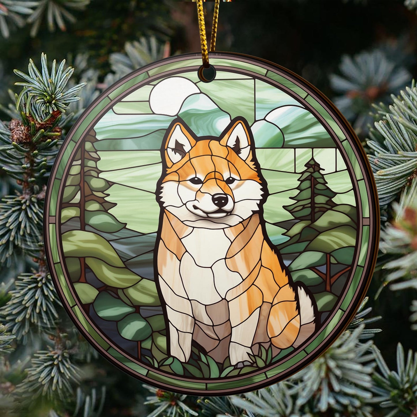 Shiba Shiba Inu Christmas Wooden Ornament 2 Sides, Shiba Inu Christmas Ornament, Christmas Tree Hanging, Christmas Decorations EPHG-52484