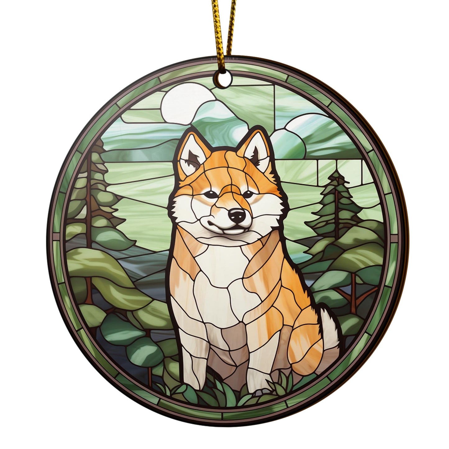 Shiba Shiba Inu Christmas Wooden Ornament 2 Sides, Shiba Inu Christmas Ornament, Christmas Tree Hanging, Christmas Decorations EPHG-52484