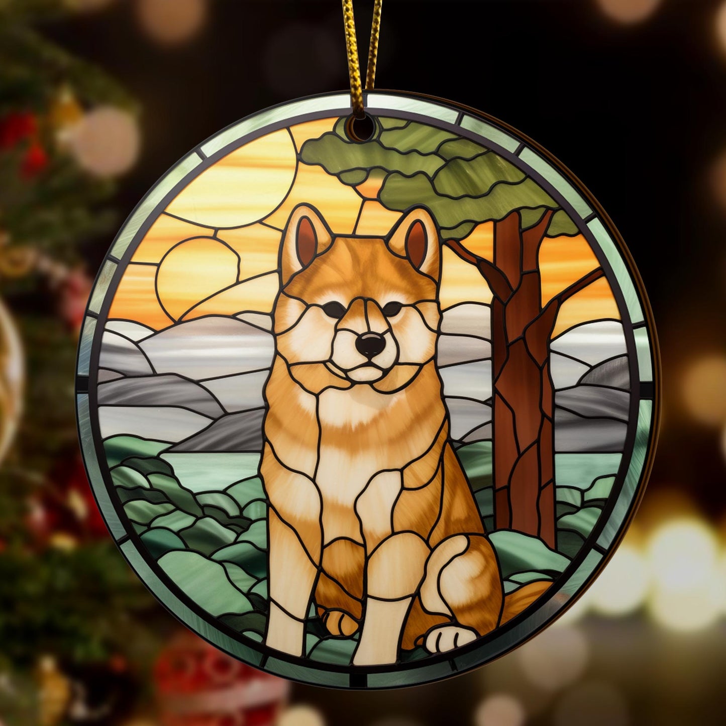 Shiba Shiba Inu Christmas Wooden Ornament 2 Sides, Shiba Inu Christmas Ornament, Christmas Tree Hanging, Christmas Decorations EPHG-52484