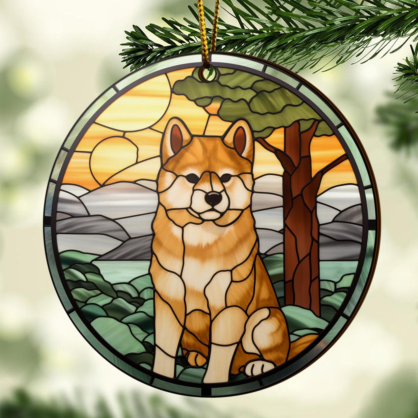 Shiba Shiba Inu Christmas Wooden Ornament 2 Sides, Shiba Inu Christmas Ornament, Christmas Tree Hanging, Christmas Decorations EPHG-52484