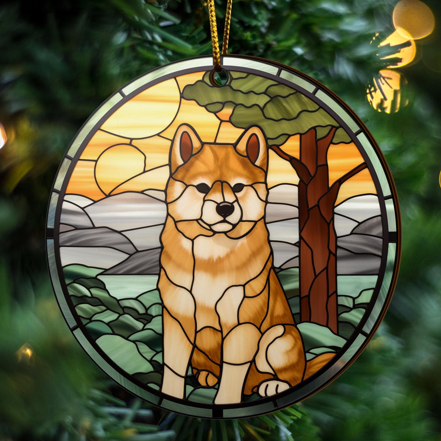 Shiba Shiba Inu Christmas Wooden Ornament 2 Sides, Shiba Inu Christmas Ornament, Christmas Tree Hanging, Christmas Decorations EPHG-52484