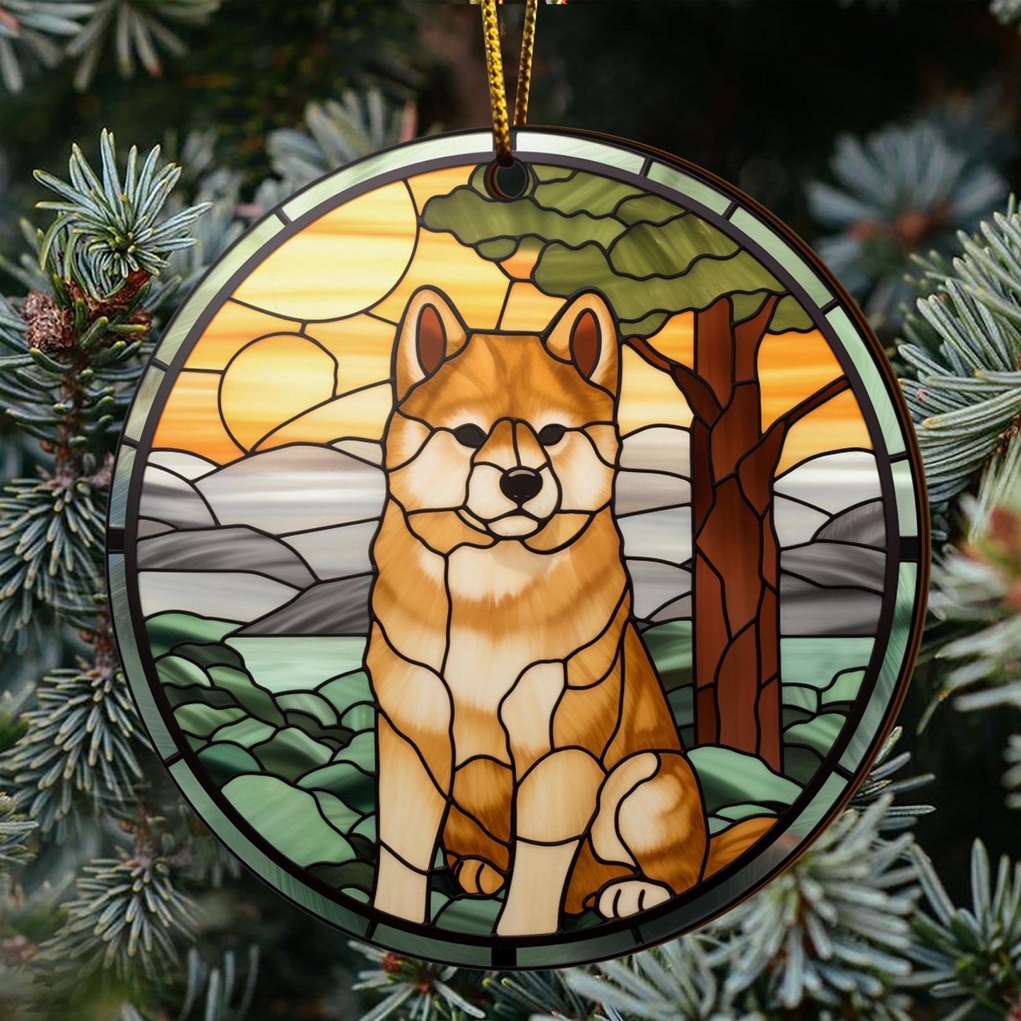 Shiba Shiba Inu Christmas Wooden Ornament 2 Sides, Shiba Inu Christmas Ornament, Christmas Tree Hanging, Christmas Decorations EPHG-52484