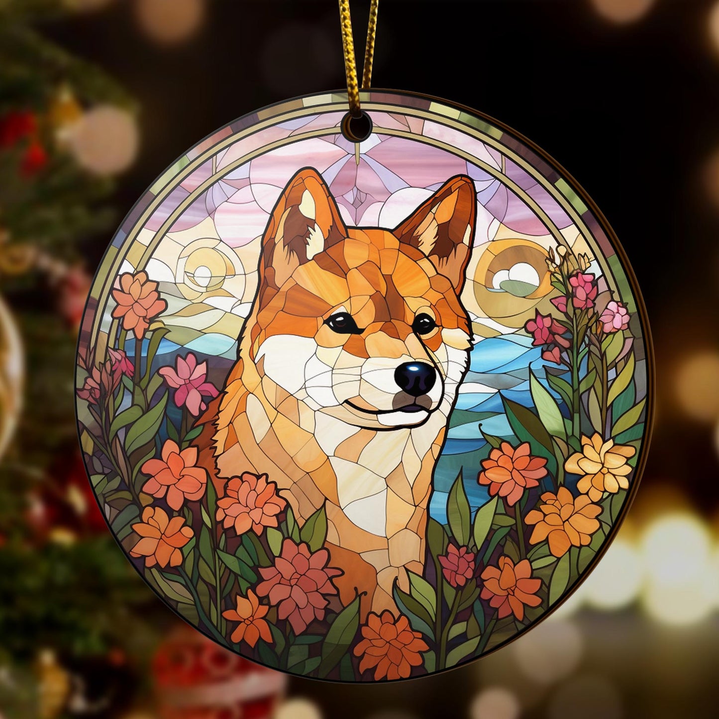 Shiba Shiba Inu Christmas Wooden Ornament 2 Sides, Shiba Inu Christmas Ornament, Christmas Tree Hanging, Christmas Decorations EPHG-52484