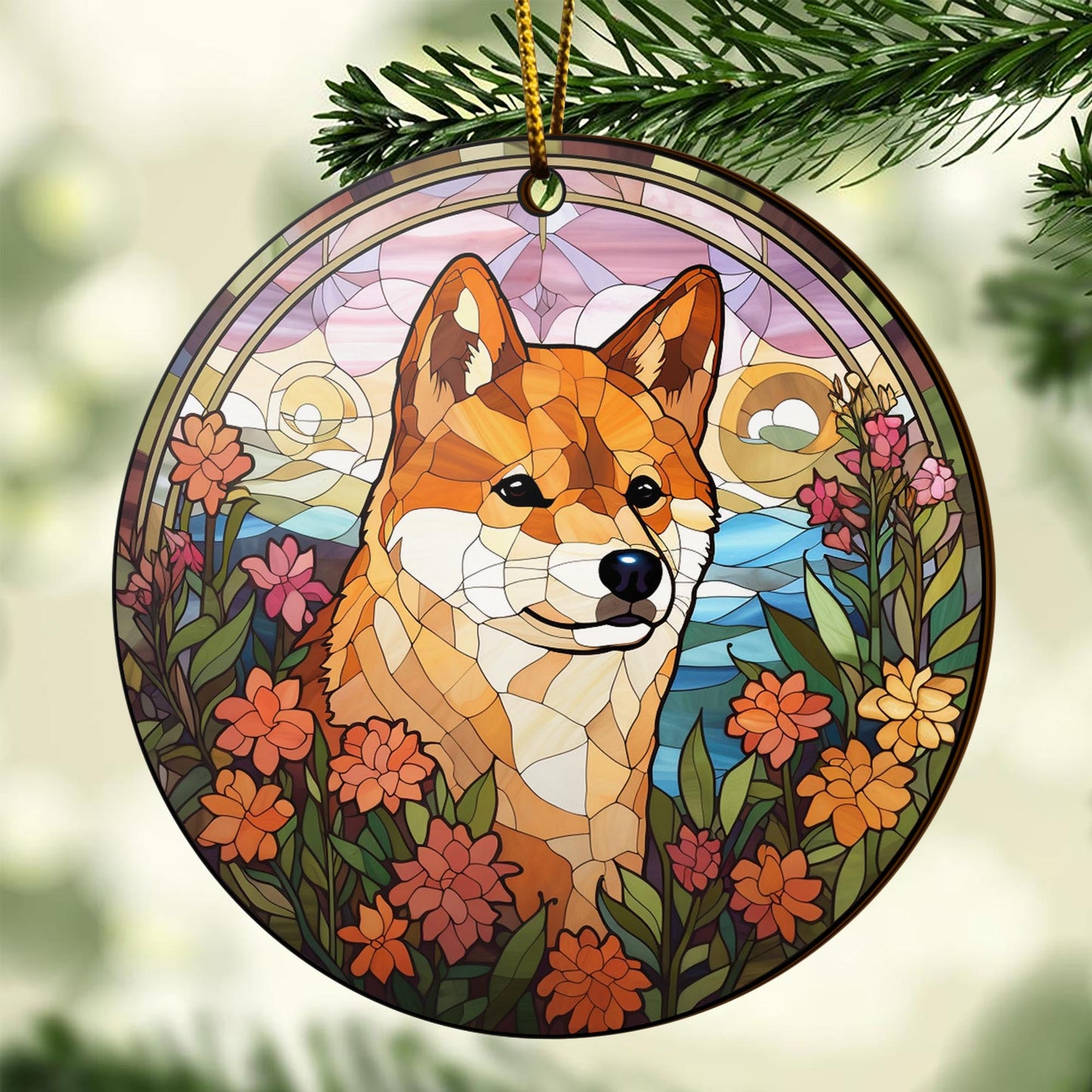 Shiba Shiba Inu Christmas Wooden Ornament 2 Sides, Shiba Inu Christmas Ornament, Christmas Tree Hanging, Christmas Decorations EPHG-52484