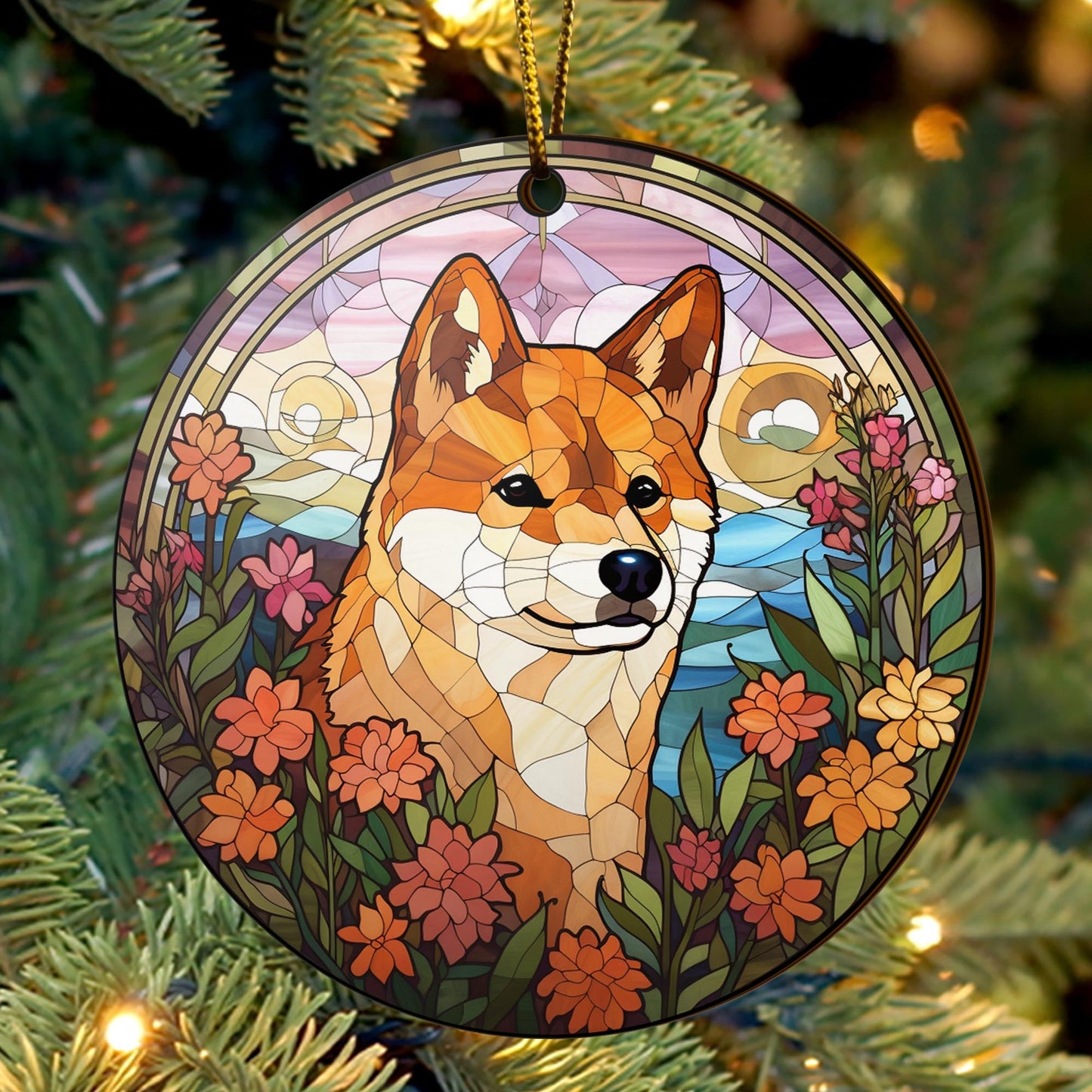 Shiba Shiba Inu Christmas Wooden Ornament 2 Sides, Shiba Inu Christmas Ornament, Christmas Tree Hanging, Christmas Decorations EPHG-52484