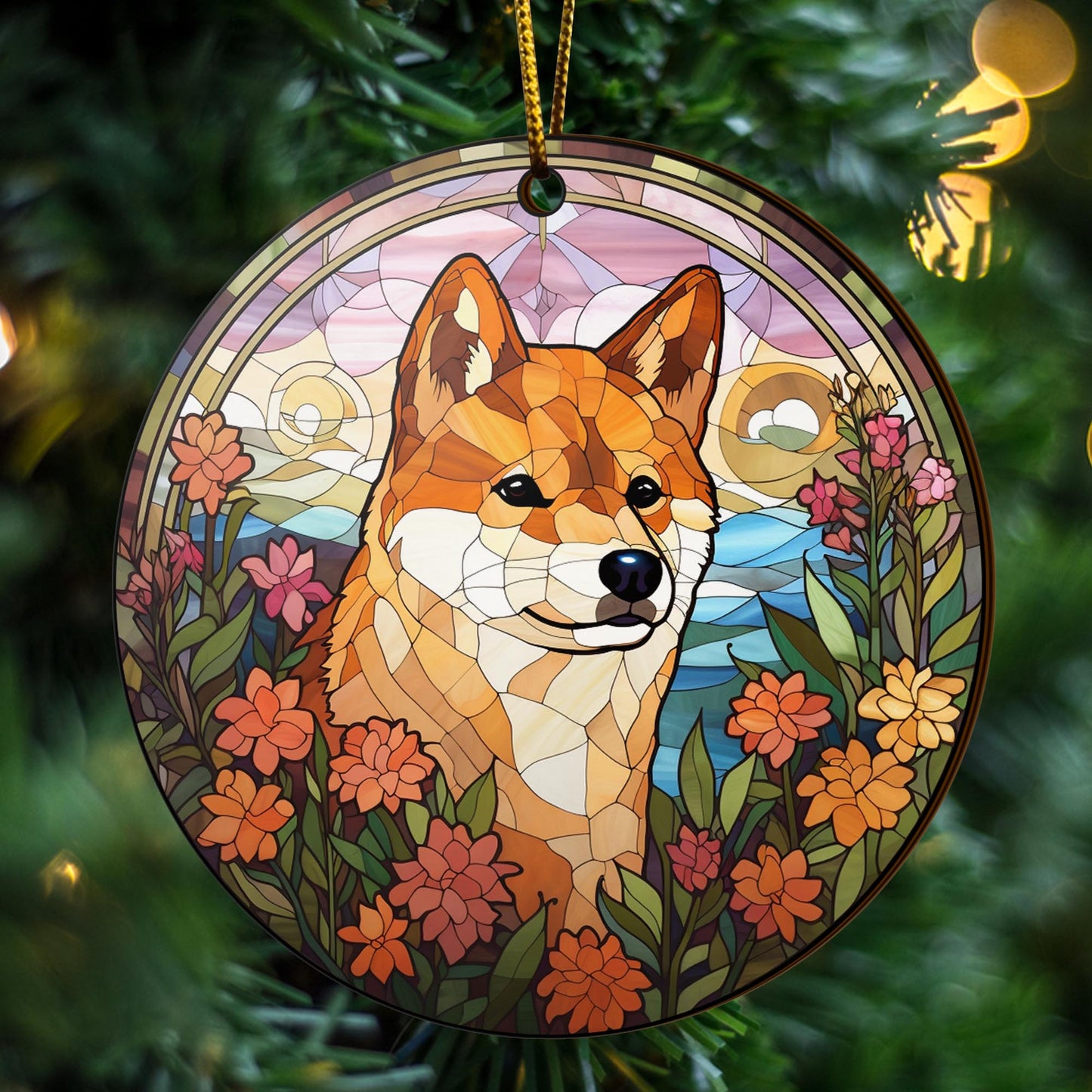 Shiba Shiba Inu Christmas Wooden Ornament 2 Sides, Shiba Inu Christmas Ornament, Christmas Tree Hanging, Christmas Decorations EPHG-52484