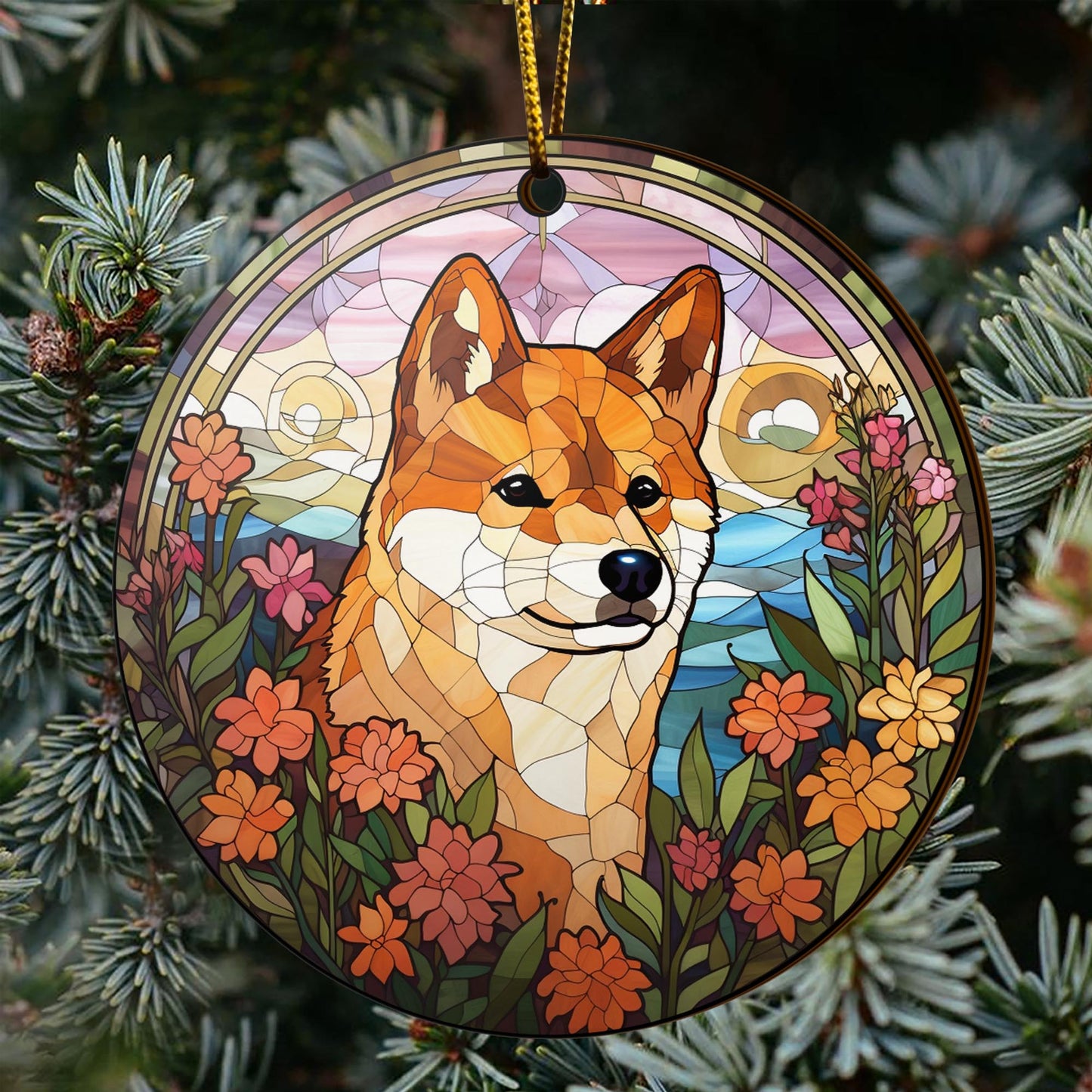 Shiba Shiba Inu Christmas Wooden Ornament 2 Sides, Shiba Inu Christmas Ornament, Christmas Tree Hanging, Christmas Decorations EPHG-52484