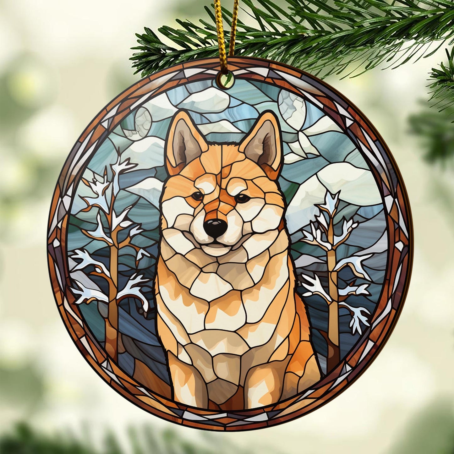 Shiba Shiba Inu Christmas Wooden Ornament 2 Sides, Shiba Inu Christmas Ornament, Christmas Tree Hanging, Christmas Decorations EPHG-52484