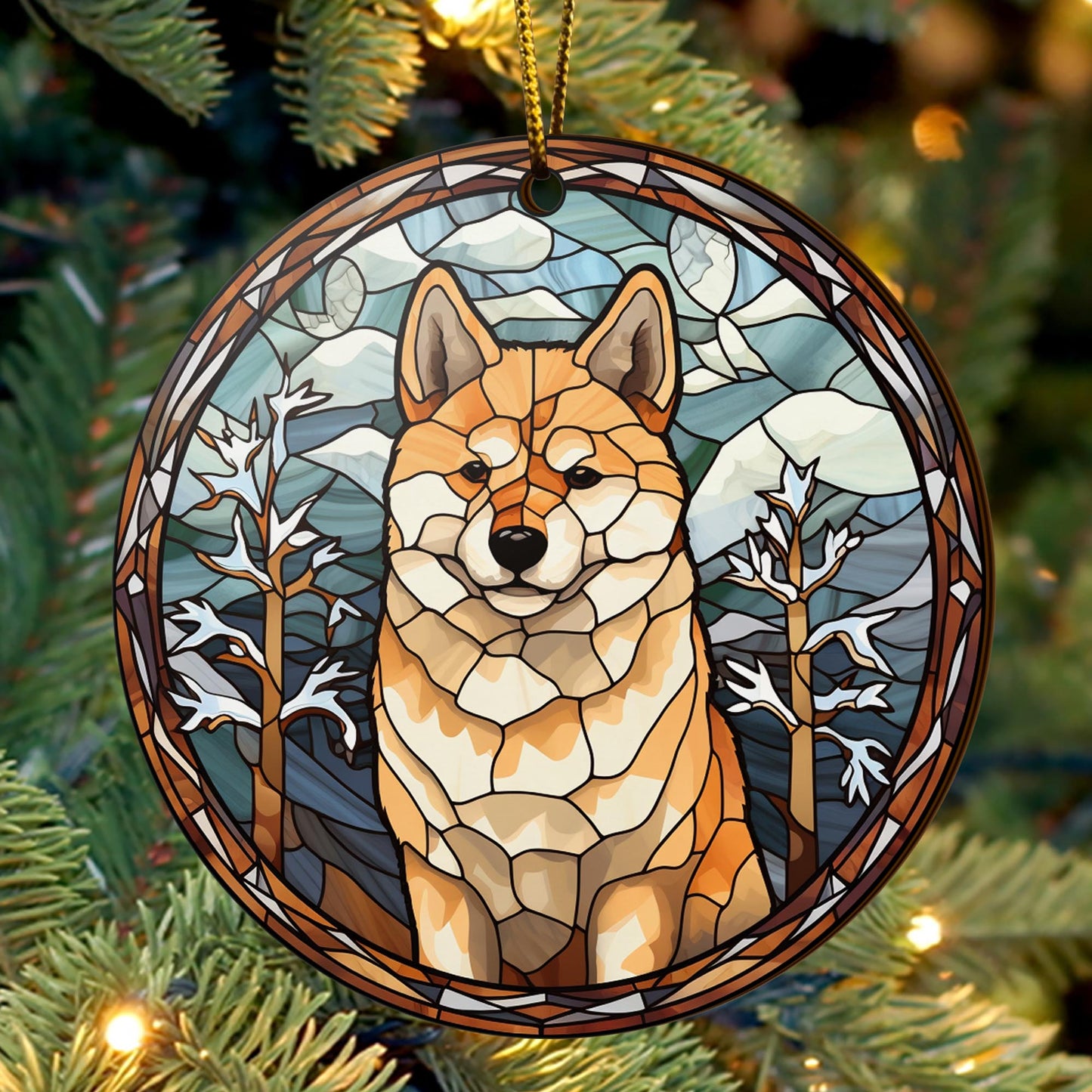 Shiba Shiba Inu Christmas Wooden Ornament 2 Sides, Shiba Inu Christmas Ornament, Christmas Tree Hanging, Christmas Decorations EPHG-52484