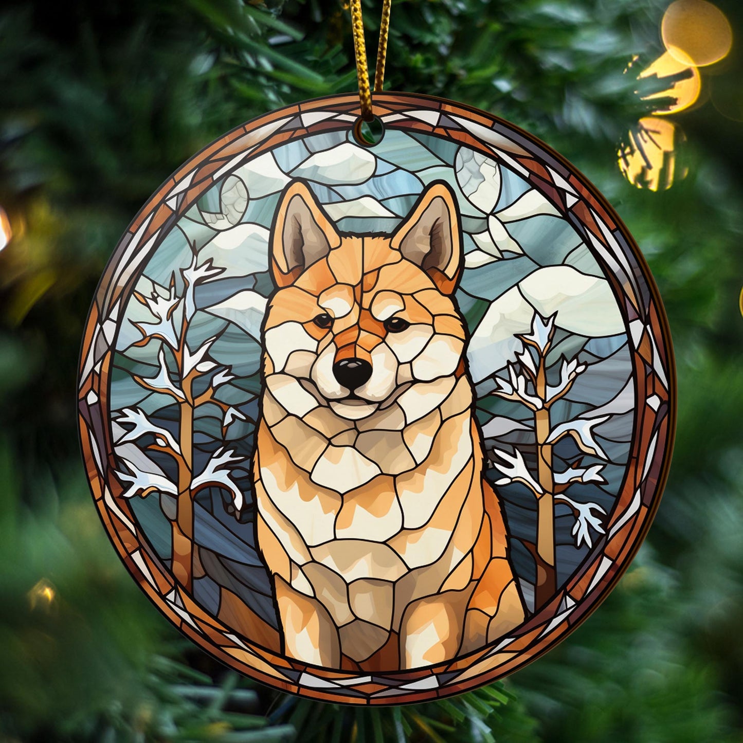 Shiba Shiba Inu Christmas Wooden Ornament 2 Sides, Shiba Inu Christmas Ornament, Christmas Tree Hanging, Christmas Decorations EPHG-52484