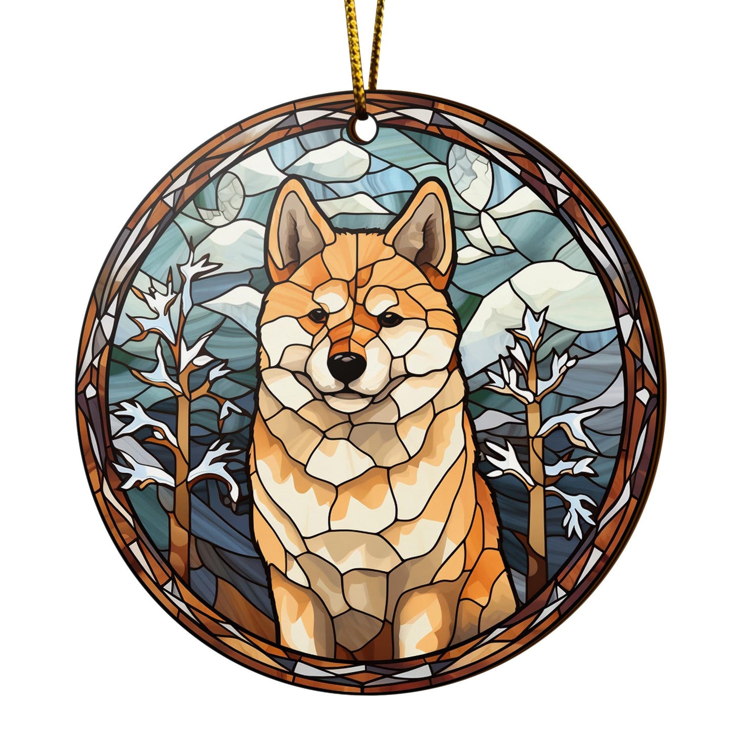 Shiba Shiba Inu Christmas Wooden Ornament 2 Sides, Shiba Inu Christmas Ornament, Christmas Tree Hanging, Christmas Decorations EPHG-52484