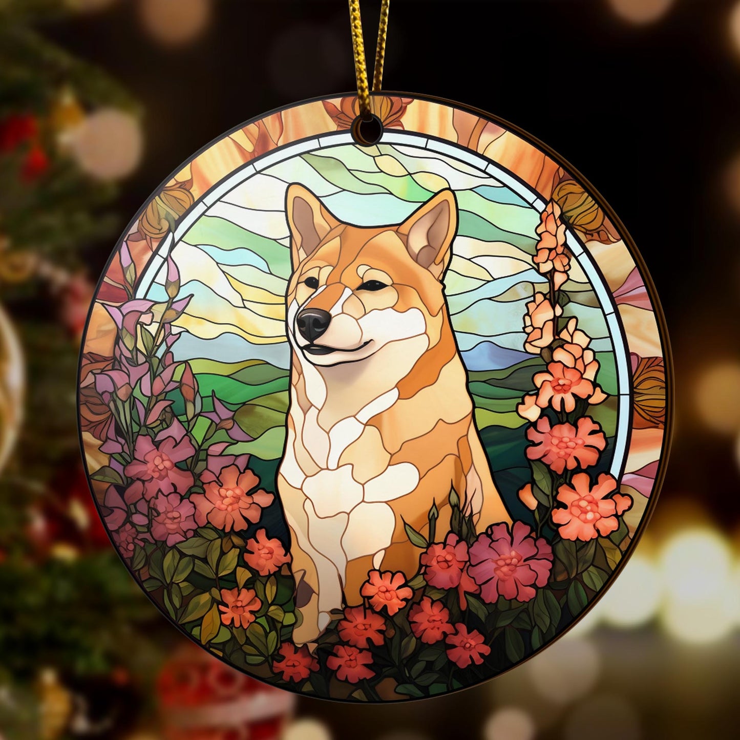 Shiba Shiba Inu Christmas Wooden Ornament 2 Sides, Shiba Inu Christmas Ornament, Christmas Tree Hanging, Christmas Decorations EPHG-52484