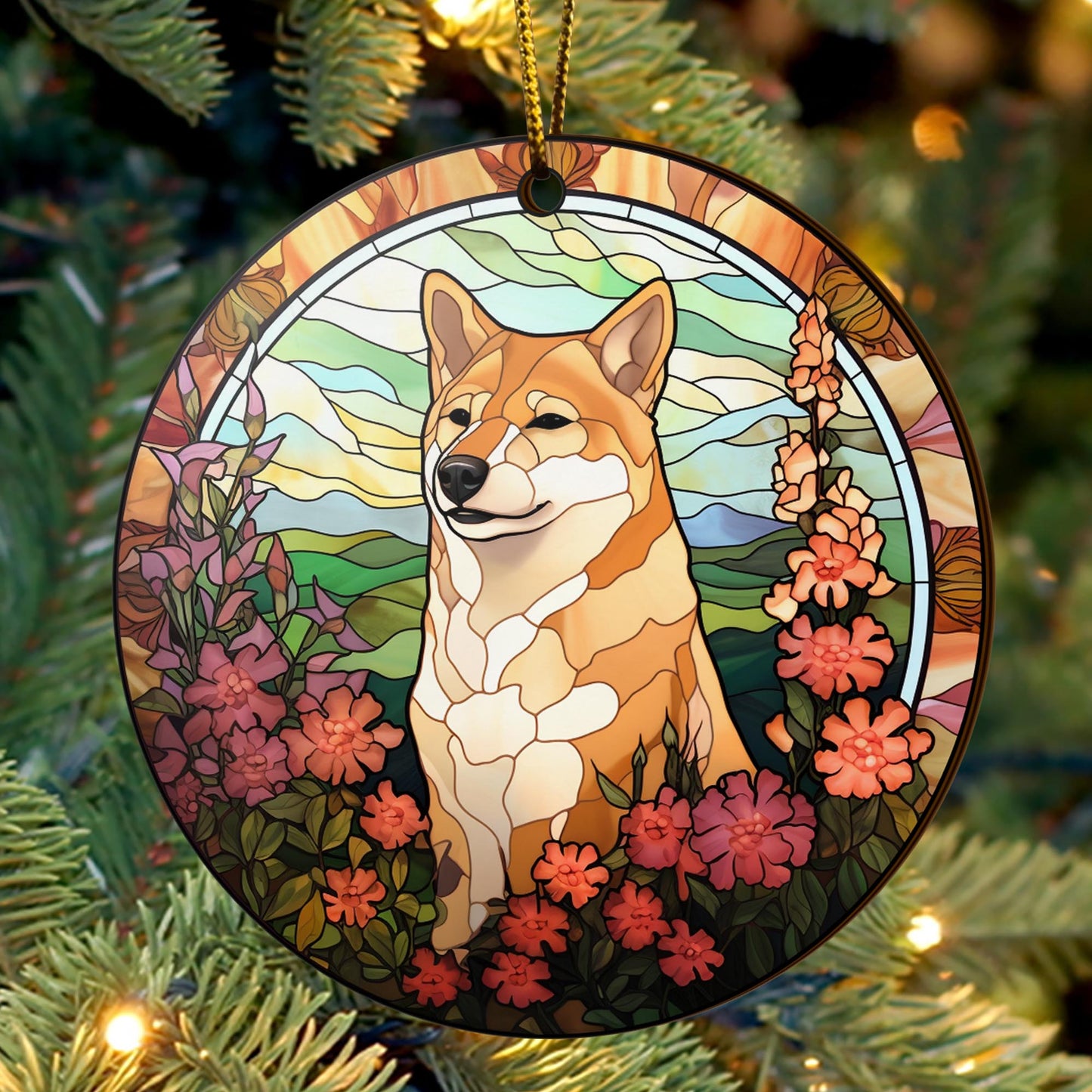 Shiba Shiba Inu Christmas Wooden Ornament 2 Sides, Shiba Inu Christmas Ornament, Christmas Tree Hanging, Christmas Decorations EPHG-52484