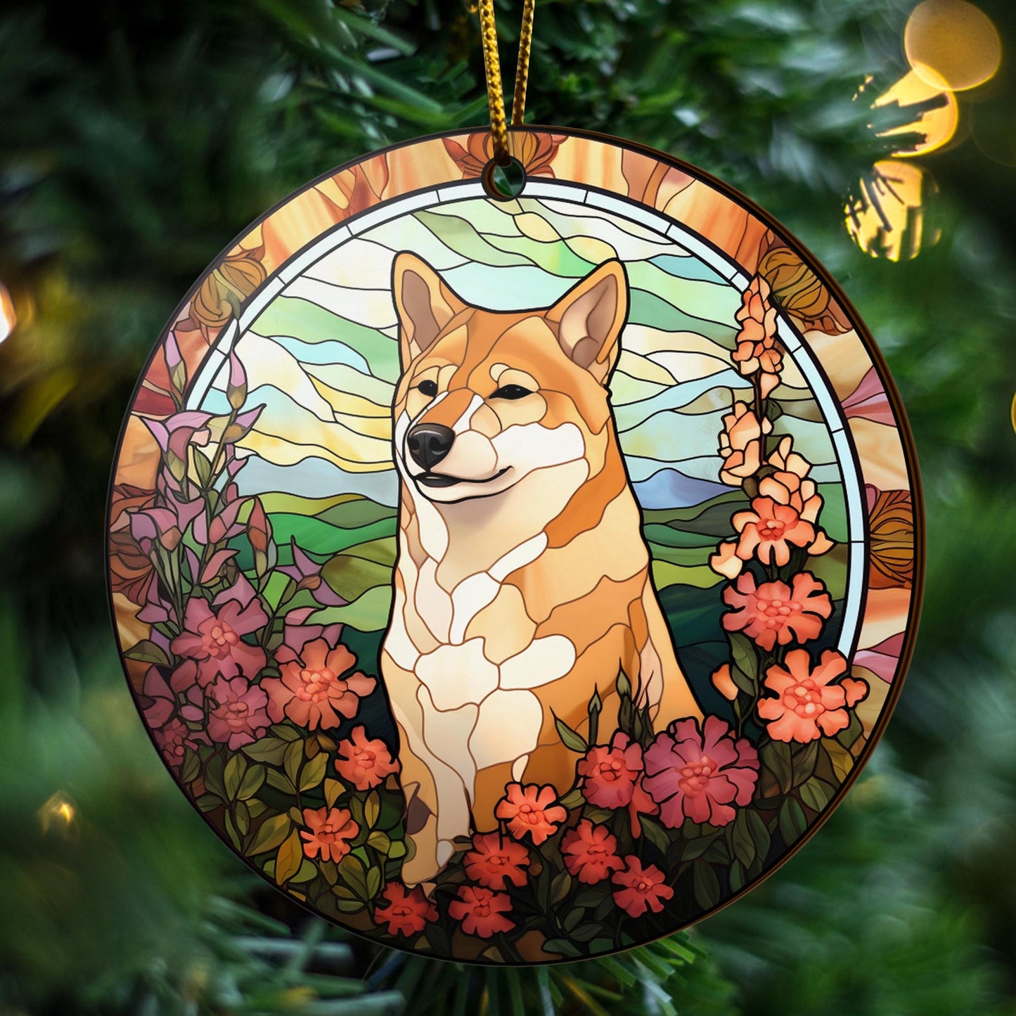 Shiba Shiba Inu Christmas Wooden Ornament 2 Sides, Shiba Inu Christmas Ornament, Christmas Tree Hanging, Christmas Decorations EPHG-52484