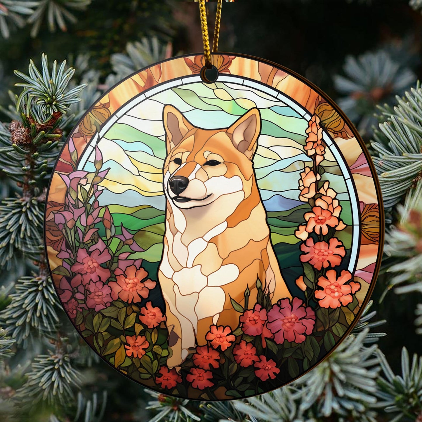 Shiba Shiba Inu Christmas Wooden Ornament 2 Sides, Shiba Inu Christmas Ornament, Christmas Tree Hanging, Christmas Decorations EPHG-52484