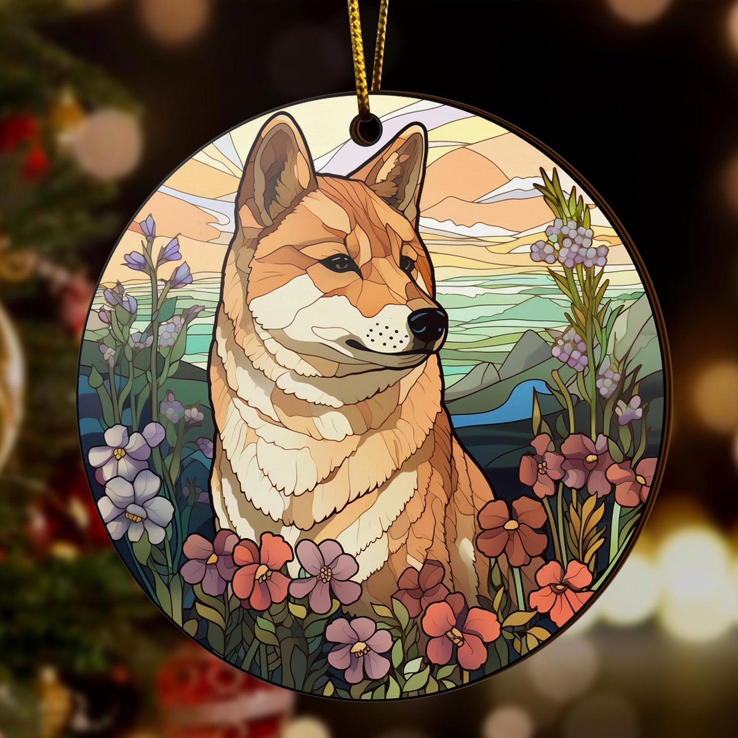 Shiba Shiba Inu Christmas Wooden Ornament 2 Sides, Shiba Inu Christmas Ornament, Christmas Tree Hanging, Christmas Decorations EPHG-52484