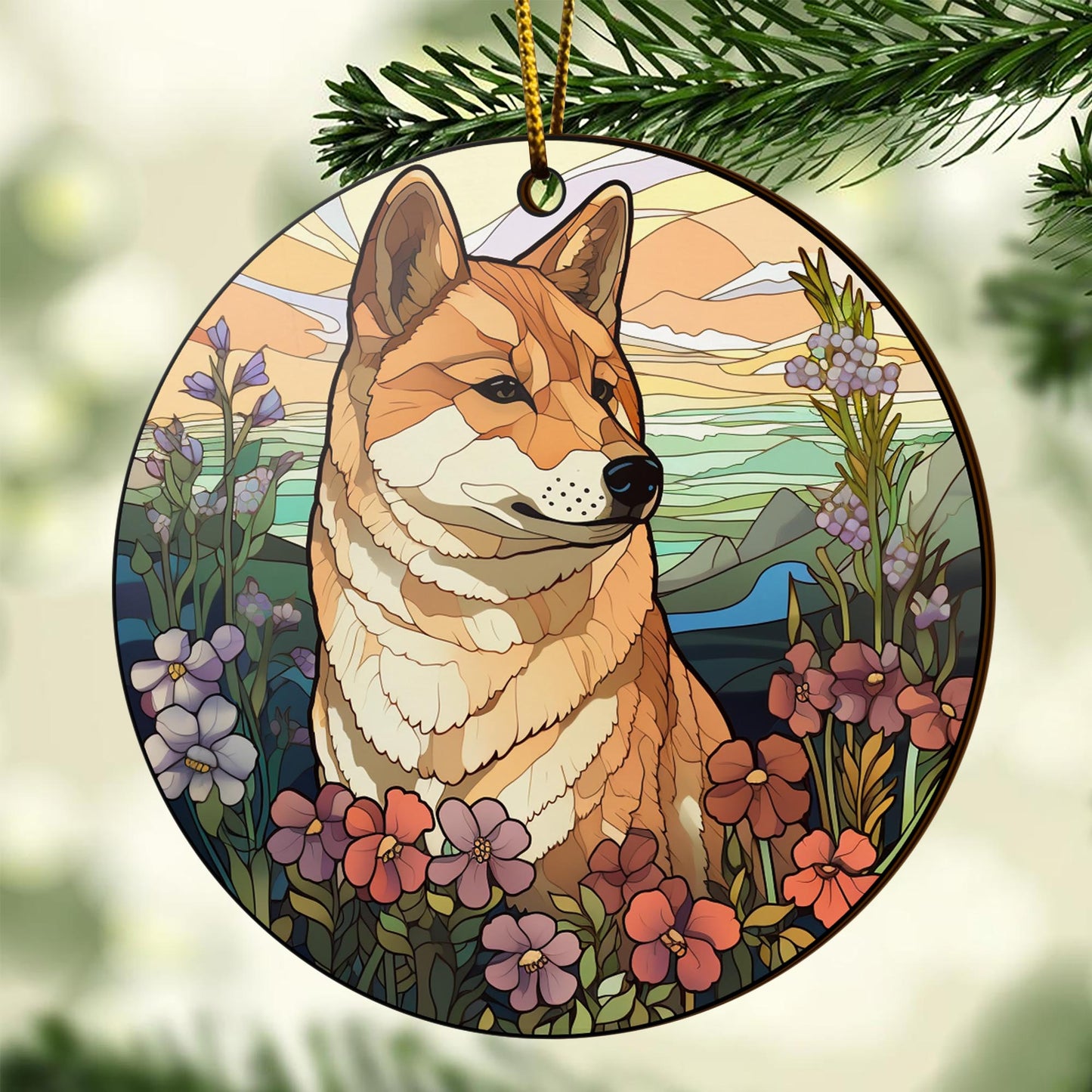 Shiba Shiba Inu Christmas Wooden Ornament 2 Sides, Shiba Inu Christmas Ornament, Christmas Tree Hanging, Christmas Decorations EPHG-52484