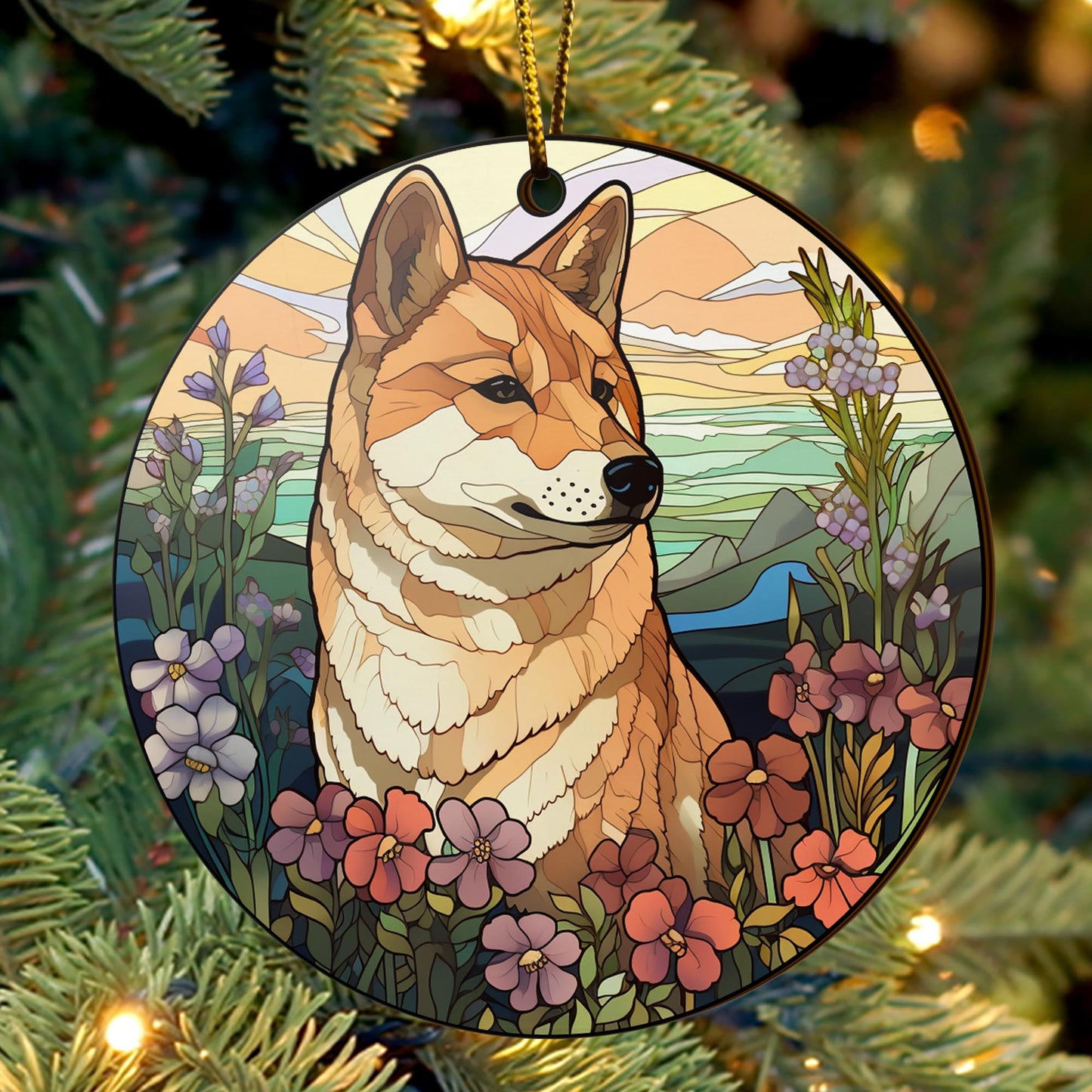 Shiba Shiba Inu Christmas Wooden Ornament 2 Sides, Shiba Inu Christmas Ornament, Christmas Tree Hanging, Christmas Decorations EPHG-52484