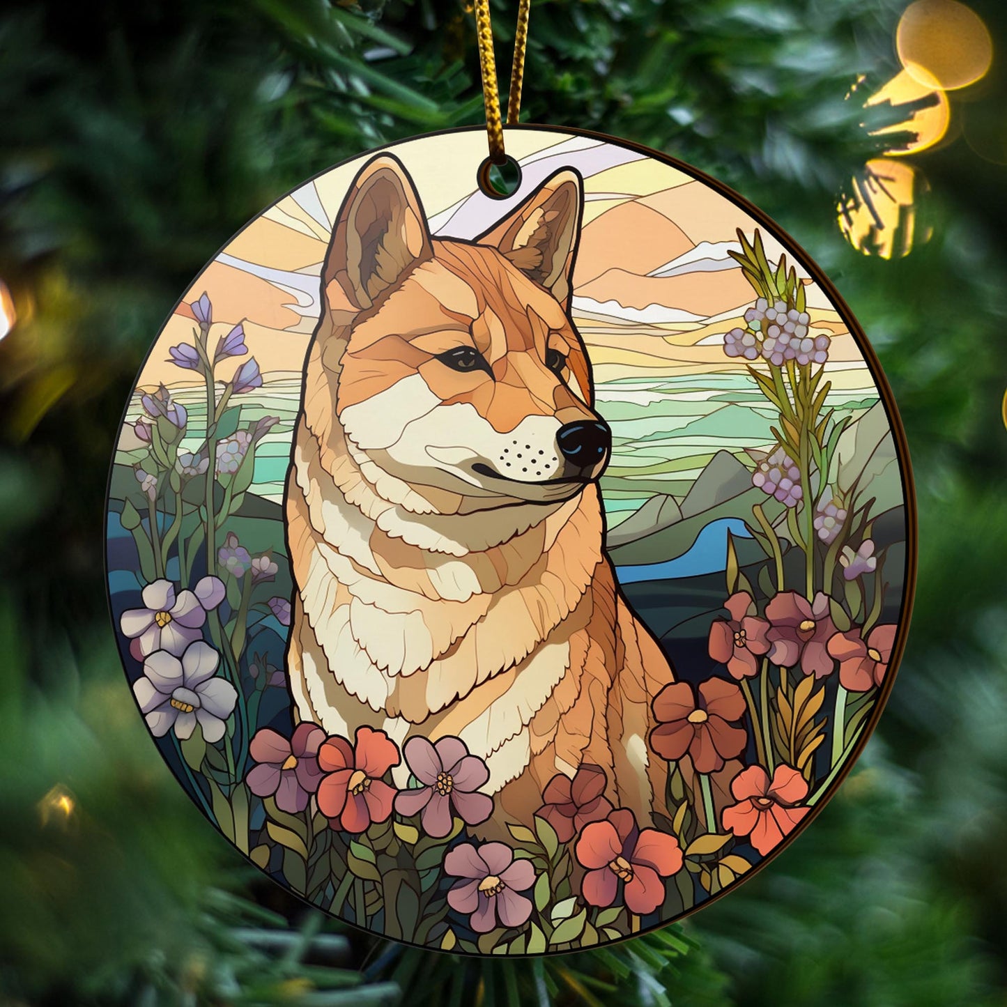 Shiba Shiba Inu Christmas Wooden Ornament 2 Sides, Shiba Inu Christmas Ornament, Christmas Tree Hanging, Christmas Decorations EPHG-52484